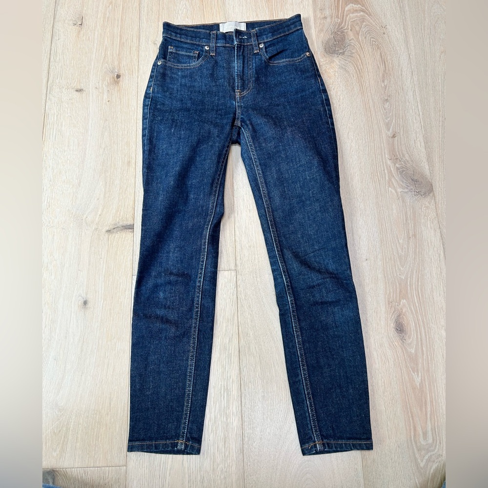 Everlane Dark Wash Skinny Jeans High-Rise Size 24